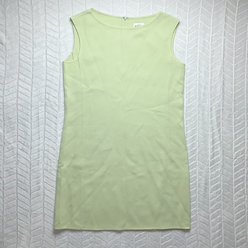 Oscar de la Renta VTG 100% wool sleeveless green dress - 12P